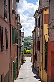 The city of Sirolo, Ancona province, Marche, Italy