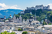 Old town of Salzburg with Hohensalzburg Fortress, Austria