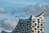 View of the Elbphilharmonie in Hamburg, Germany