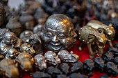 Buddha souvenirs for sale at the night market, Luang Prabang, Luang Prabang Province, Laos, Asia