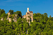 Lichtenstein castle, near Reutlingen, Swabian Jura, Baden-Wurttemberg, Germany, Europe