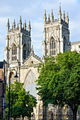 York Minster, eine der größten mittelalterlichen Kathedralen in Europa, York, North Yorkshire, England, Großbritannien, Europa