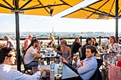 France, Paris, the Terrass Hotel, the panoramic terrace on the top floor