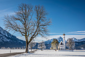 Wallfahrtskirche St. Coloman, Schwangau, Allgäu, Bayern, Deutschland