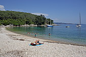 Yaliskari Beach within walking distance from Agni Bay, northeast coast of Corfu, Ionian Islands, Greece