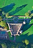 Frankreich, Nievre, Bazoches, die Burg, das Haus des Marschalls von Vauban (Luftaufnahme)