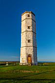 View of Old Flamborough Lighthouse, Flamborough Head, Bridlington, North Yorkshire, England, United Kingdom, Europe
