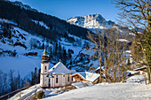 Wallfahrtskirche Maria Gern bei Berchtesgaden, Oberbayern, Bayern, Deutschland