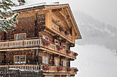 Historic mountain farm Alblerhof in limestone, Innervillgraten, Villgratental, East Tyrol, Tyrol, Austria