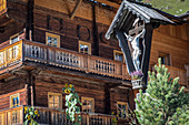 Alter Bergbauernhof in Innervillgraten, Villgratental, Osttirol, Tirol, Österreich