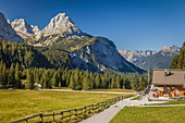 Ehrwalder Alm in the Gaistal above Ehrwald in Tirol, Tyrol, Austria