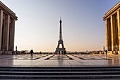 Frankreich, Paris, Weltkulturerbe der UNESCO, Place du Trocadero und Eiffelturm