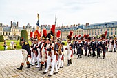 Frankreich, Seine et Marne, Schloss Fontainebleau, historische Rekonstruktion des Aufenthalts von Napoleon 1. und Josephine