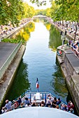 France, Paris, the Canal Saint Martin