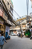 Street scene, Chandni Chowk, Old Delhi, India, Asia
