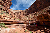 Hikers in Marble Canyon along the Colorado River, Grand Canyon National Park, UNESCO World Heritage Site, Arizona, United States of America, North America