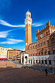 Piazza del Campo, Hauptplatz in Siena, UNESCO-Weltkulturerbe, Toskana, Italien, Europa