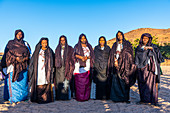 Traditionell gekleidete Tuareg-Frauen, Oase von Timia, Luftberge, Niger, Afrika
