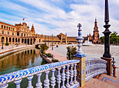 Plaza de Espana de Sevilla (Platz in Spanien), Sevilla, Andalusien, Spanien, Europa