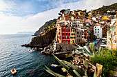 Picturesque village of Riomaggiore in Cinque Terre, UNESCO World Heritage Site, province of La Spezia, Liguria region, Italy, Europe