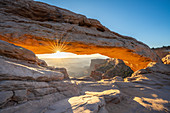 Sunburst at Mesa Arch, Canyonlands National Park, Utah, United States of America, North America