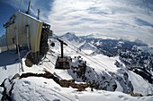 Cable car to Rothorn, Lenzerheide ski area, eastern part, Graubünden, Switzerland