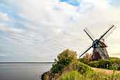 Windmühle Charlotte in der Geltinger Birk, Ostsee, Naturschutzgebiet, Geltinger Birk, Schleswig-Holstein, Deutschland