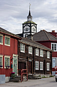 Bergbaustadt Røros, Per-Amundsa-Hof, Bergstaden (Altstadt), Roros, Norwegen