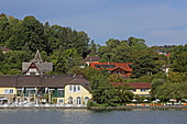 West bank of Lake Starnberg near Starnberg, 5-Seen-Land, Upper Bavaria, Bavaria, Germany