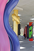 Art project STOA169, a pillared hall was initiated by Bernd Zimmer, Polling, Pfaffenwinkel, Upper Bavaria, Bavaria, Germany