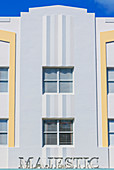 Art-Deco-Hotelfassade, Ocean Drive, South Beach, Miami, Florida, USA