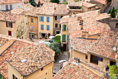 The village of Moustiers Sainte Marie, Alpes de Haute Provence, Provence, France, Europe