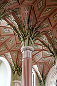 Column in the row of columns of the Nikolaikirche, Leipzig, Saxony, Germany