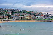 Playa La Concha, Donostia-San Sebastian, Basque Country, Spain