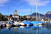 Spiez on Lake Thun, Bernese Oberland, Switzerland