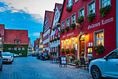 Lange Gasse in Dinkelsbühl, Bayern, Deutschland