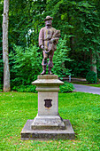 Dinkelbauer Denkmal in Dinkelsbühl, Bayern, Deutschland