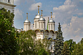 Kathedralenplatz im Kreml in Moskau mit der Zwölf-Apostel-Kathedrale, Moskva, Moskau-Wolga-Kanal, Russland, Europa