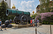 Tsar cannon in the Kremlin in Moscow, Moskva, Moscow-Volga Canal, Russia, Europe