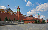 Moskau, Kreml und Lenin-Mausoleum am Roten Platz, Krasnaja ploscad, Moskva, Moskau-Wolga-Kanal, Russland, Europa