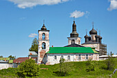 Monastery complex and church in the village of Goritsy near Kirillov, Goritsy Resurrection Monastery, Goritsy, Scheksna, Volga-Baltic Canal, Vologda Oblast, Russia, Europe