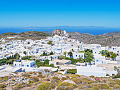 Blick auf Chora, Amorgos, Kykladen, Griechenland