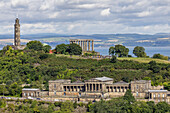 Athens of the North, view to Calton Hill and St Andrews House, Edinburgh, Scotland, UK
