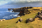 Eshaness coastal cliffs, Mainland Island, Shetland, Scotland UK