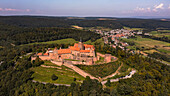 Die Burg Breuberg ist eine gut erhaltene Festung im Süden von Hessen, Deutschland