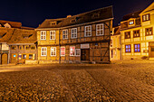 Denkmalgeschütztes Fachwerkhaus, Finkenherd, Unesco-Welterbe, Quedlinburg, Sachsen-Anhalt, Deutschland