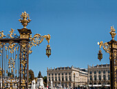 Place Stanislas, Golden Gate, Lantern, Opera House, Nancy, Lorraine, France, Europe