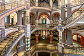 Regional court Halle, magnificent staircase, Halle, Saxony-Anhalt, Germany
