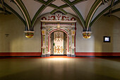 Regional court Halle, entrance to the courtroom, Halle, Saxony-Anhalt, Germany