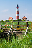 Leuchtturm, Westerhever, Schleswig-Holstein, Deutschland